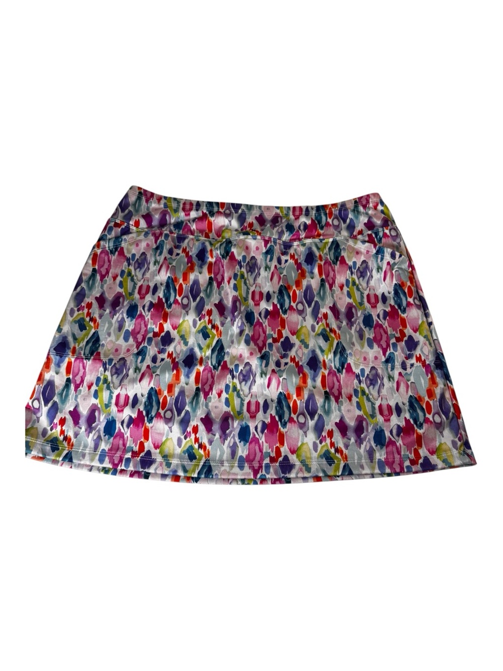 B-Skinz Watercolor Geo Athletic Golf Tennis Pickleball Skort Pockets XL